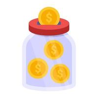 Premium download icon of money jar vector