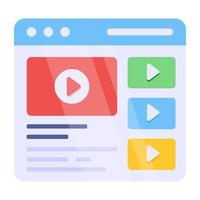 Web video icon in premium design vector