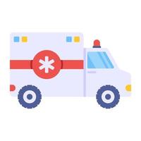 diseño vectorial de ambulancia, vehículo de emergencia médica vector