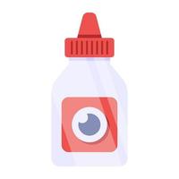 An icon design of eye drops vector