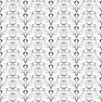 Abstract seamless pattern. Black and white background.