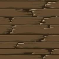 piso de madera texturizado sin costuras, viejas tablas marrones. ilustración vectorial de un patrón, fondo de paneles rotos para papel tapiz. vector