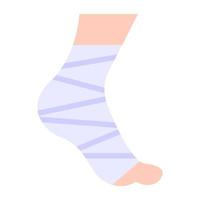 Trendy vector design of ankle plaster