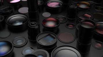 variety of lenses for cameras and phones photo