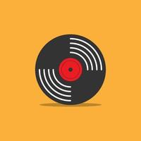 vinyl record music vector icon.