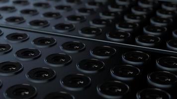 lenses of mobile devices on a huge scale. illustration on the theme of the variety of cameras in smartphones photo