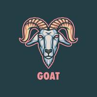 logotipo de la mascota de la cabra vector