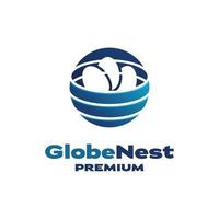 Globe Nest Logo vector