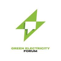 Green Electricity Forum vector