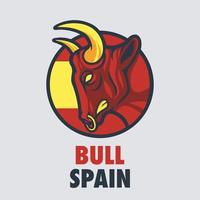 logotipo de toro españa vector