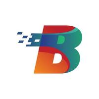 alfabeto de tecnología b vector