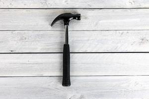 Tools on a wooden background photo