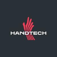 Hand Tech Logo vector