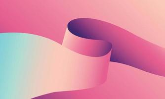 Curved corner paper vector design for poster and print background. Scroll page curls in 3d for wallpaper. Collection of abstract paper in pastel color gradient.