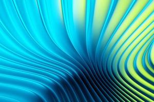 3d Illustration  rows of  blue and green  line  .Geometric background,  pattern. photo