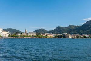 View over lake Como from Como photo