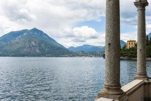 View over Menaggio and lake Como Italy photo