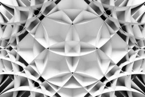3d illustration  white  geometric pattern . Geometry  background, pattern photo
