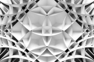 3d illustration  white  geometric pattern . Geometry  background, pattern photo