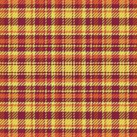 Tartan plaid pattern with texture and warm color. vector
