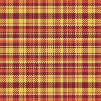 Tartan plaid pattern with texture and warm color. vector