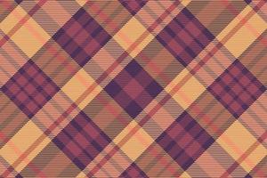 Tartan plaid pattern with texture and warm color. vector