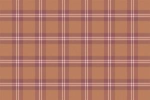 Tartan plaid pattern with texture and warm color. vector