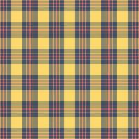 Tartan plaid pattern with texture and warm color. vector