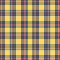 Tartan plaid pattern with texture and warm color. vector