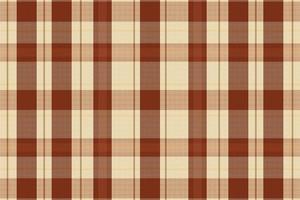 Tartan plaid pattern with texture and warm color. vector