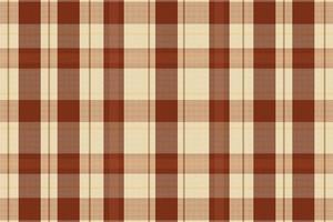 Tartan plaid pattern with texture and warm color. vector