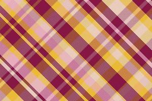 Tartan plaid pattern with texture and retro color. vector