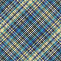 Tartan plaid pattern with texture and retro color. vector