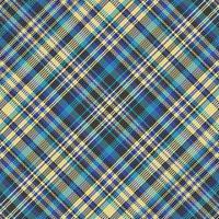 Tartan plaid pattern with texture and retro color. vector