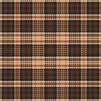 Tartan plaid pattern with texture and coffee color. vector
