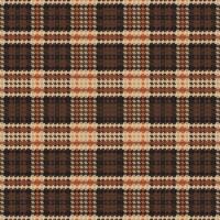 Tartan plaid pattern with texture and coffee color. vector