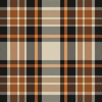 Tartan plaid pattern with texture and coffee color. vector