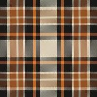 Tartan plaid pattern with texture and coffee color. vector