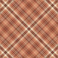 Tartan plaid pattern with texture and coffee color. vector