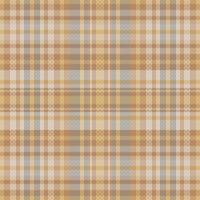 Tartan plaid pattern with texture and coffee color. vector