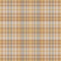 Tartan plaid pattern with texture and coffee color. vector