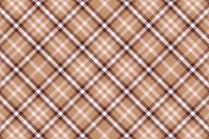 Tartan plaid pattern with texture and coffee color. vector