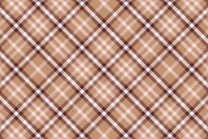 Tartan plaid pattern with texture and coffee color. vector