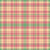 Tartan plaid pattern with texture and retro color. vector