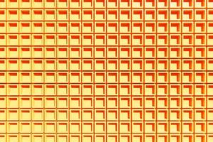 3d illustration of orange wall stripes . Set of squares on monocrome background, pattern. Geometry  background, pattern photo