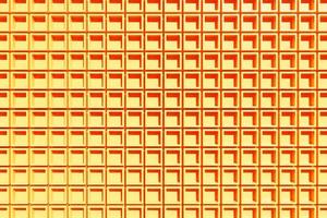 3d illustration of orange wall stripes . Set of squares on monocrome background, pattern. Geometry  background, pattern photo