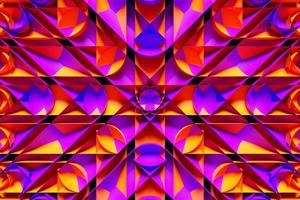 3d illustration of a  colorful abstract   background with geometric  lines.  Modern graphic texture. Geometric pattern. photo