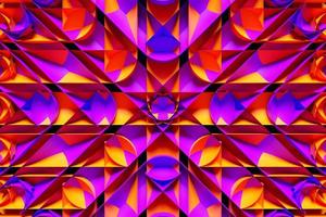 3d illustration of a  colorful abstract   background with geometric  lines.  Modern graphic texture. Geometric pattern. photo