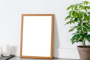Empty frame with copy space photo