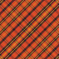 Tartan plaid pattern with texture and warm color. vector